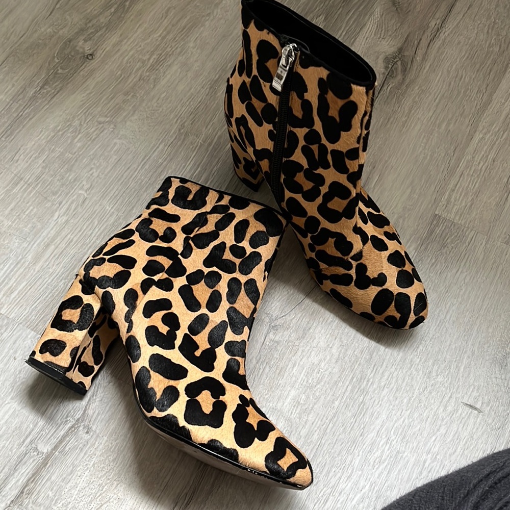 Leopard booties
